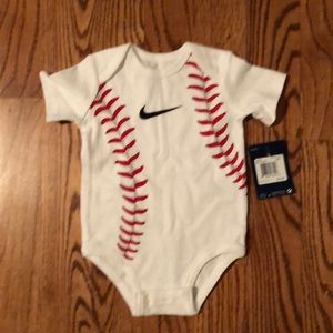Nike baseball onesie size 3-6 month